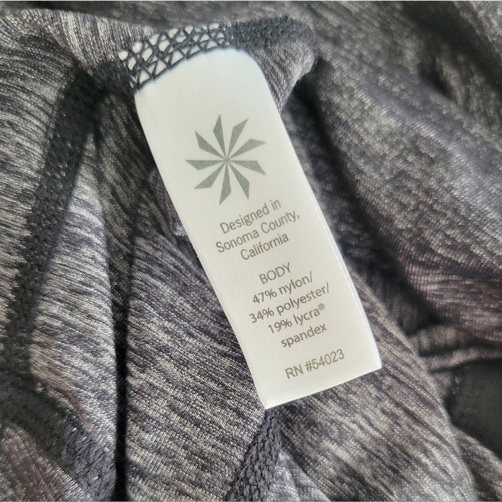 11: ATHLETA Mind Over Mat Capri Leggings | Charcoal | Size- S - Picture 9 of 13